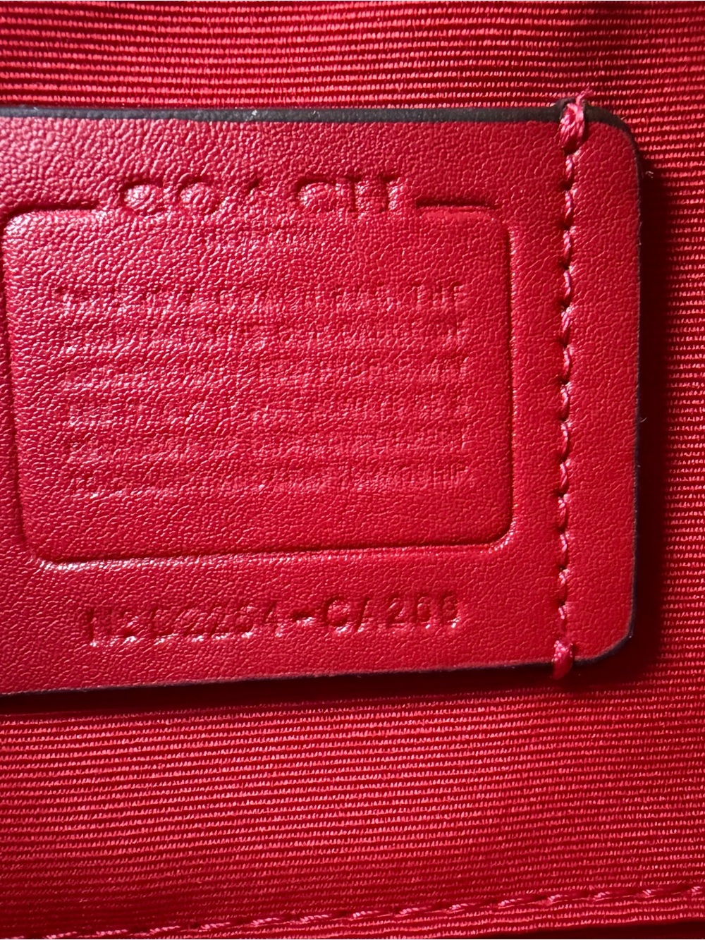 Coach Teri shoulder bag in red - Picture 8 of 8